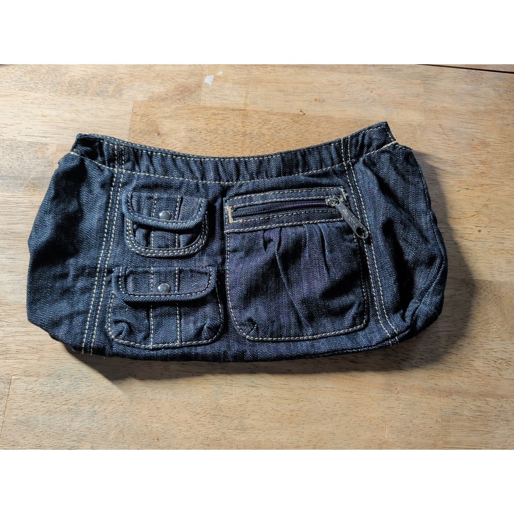 Thirty One Fitted Elite Purse‎ Skirt Dark Denim Cover 3 Exterior Pockets New
